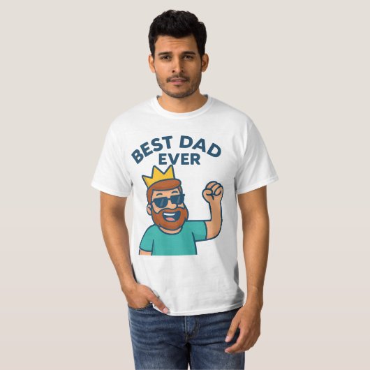Beste pap Ever T-shirt (Voorkant volledig)