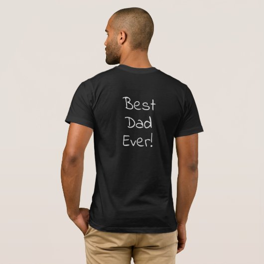 Beste pap Ever T-shirt (Achterkant volledig)