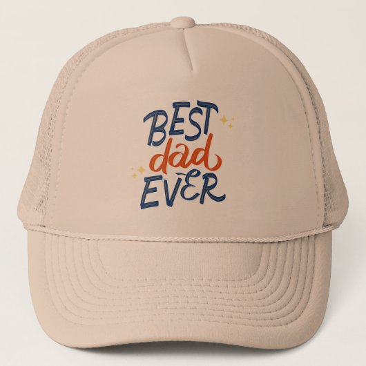 Beste pap Ever Trucker Hat Pet (Voorkant)