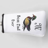 Beste pap Ever Wood Duck Zwemend Golf Head Hoesje Golfheadcover (Voorkant)