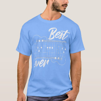 Beste pap EverFunny Dad Guitar Player Musician Cr T-shirt