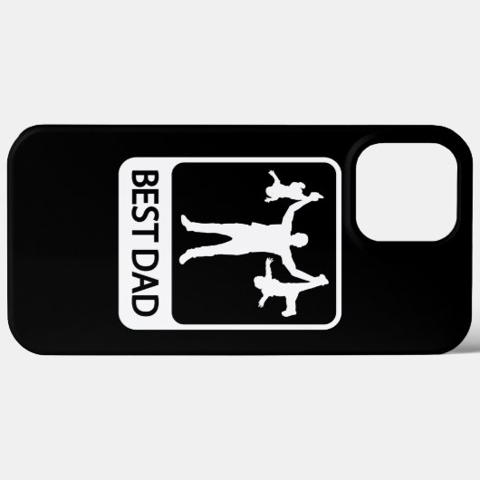 Beste pap - Funny iPhone Case (Achterkant (horizontaal))