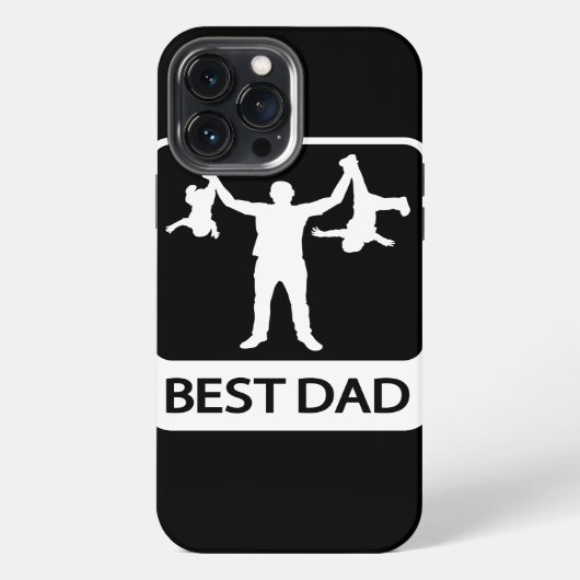 Beste pap - Funny iPhone Case Hoesje (Achterkant)