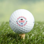 Beste Pap Golfer 40e cadeau Golfballen (Insitu Shirt)