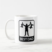 Beste Pap - Grappige Vaderdag Coffee Mok (Links)