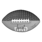 Beste pap Gray Heart Pattern vaderdag American Football (Voorkant)