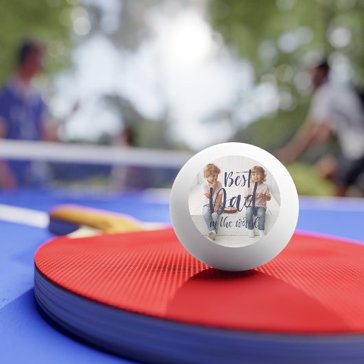 Beste pap | Hand beletterde foto Ping Pong Ball