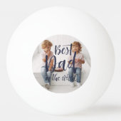 Beste pap | Hand beletterde foto Ping Pong Ball (Voorkant)