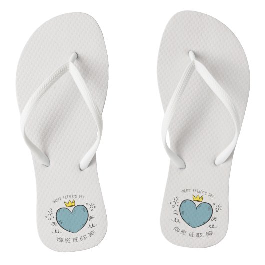 Beste pap Happy Vaderdag | TEENSLIPPERS (Voetbed)