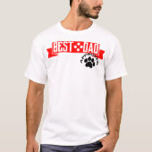 Beste pap hond goedgekeurd t-shirt (Voorkant)