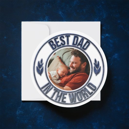 Beste pap in de wereld eerste Vaderdag Feestdagenkaart