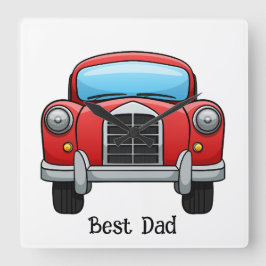 Beste pap-klok. Volledig aanpasbaar. Vierkante Klok