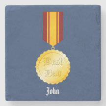 Beste Pap Medaille Broche Vaderdag