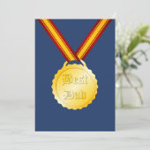 Beste Pap Medaille Vaderdag (Staand voorkant)