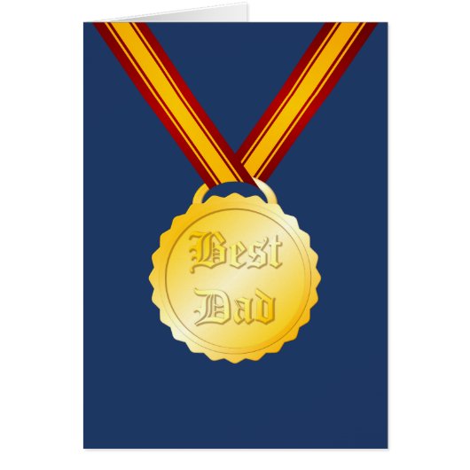 Beste Pap Medaille Vaderdag (Voorkant)