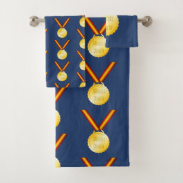 Beste Pap Medaille Vaderdag Bad Handdoek