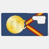 Beste Pap Medaille Vaderdag Samsung Galaxy Hoesje (Achterkant horizontaal)