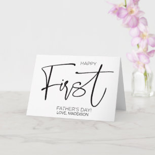 Beste pap met gelukkige Vaderdag met cadeauauto Kaart