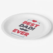 Beste pap met Happy Vaderdag | Bord papier (Gekanteld)