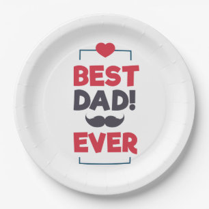 Beste pap met Happy Vaderdag Bord papier