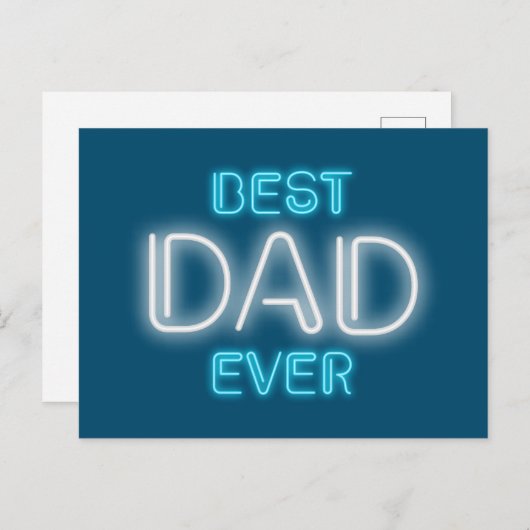 Beste pap met Happy Vaderdag | BRIEFKAART (Voorkant / Achterkant)