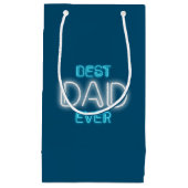 Beste pap met Happy Vaderdag | Gift Bag Klein Cadeauzakje (Voorkant)