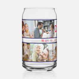 Beste Pap Ooit 10 Fotocollage Moderne Vaders Dag Blikvorm Glas