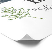 Beste Pap ooit 3 fotocollage vaderdag wit Poster (Hoek)