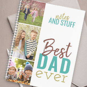 Beste pap ooit Aangepast 3 Fotostrip Notitieboek