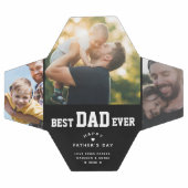 Beste pap ooit Aangepast 3 Kleurenfoto Vaders Dag Voetbal (Enkel)