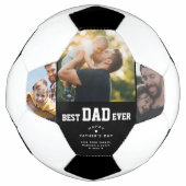 Beste pap ooit Aangepast 3 Kleurenfoto Vaders Dag Voetbal (Voorkant)