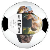 Beste pap ooit Aangepast 3 Kleurenfoto Vaders Dag Voetbal (Gedraaid)