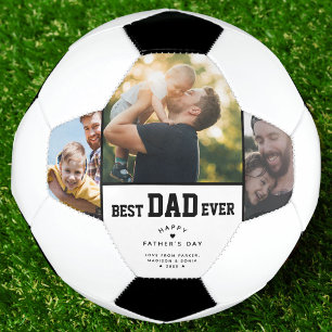 Beste pap ooit Aangepast 3 Kleurenfoto Vaders Dag Voetbal