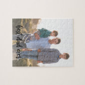 Beste pap ooit aangepast verticaal foto zwart scri legpuzzel (Horizontaal)