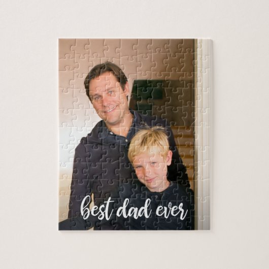 Beste pap ooit aangepast verticaal fotoscript legpuzzel (Verticaal)