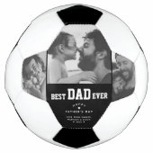 Beste pap ooit Aangepaste Foto Collage Fathers Dag Voetbal (Voorkant)