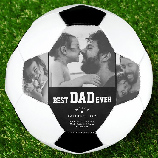 Beste pap ooit Aangepaste Foto Collage Fathers Dag Voetbal