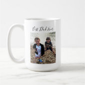 Beste pap ooit aangepaste fotografie Moderne kalli Koffiemok (Links)