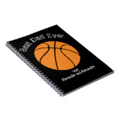 Beste pap ooit Basketball Distress Text Planner Notitieboek (Rechterzijde)