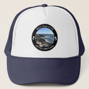 Beste pap ooit blauwe Atlantische Oceaan Rocky Sea Trucker Pet