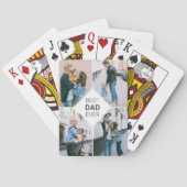 Beste pap ooit Eenvoudige foto-inklage Pokerkaarten (Achterkant)