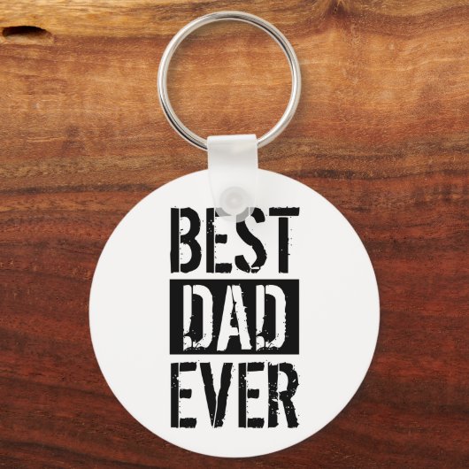 Beste pap ooit Eenvoudige Vaderdag Sleutelhanger (Voorkant)