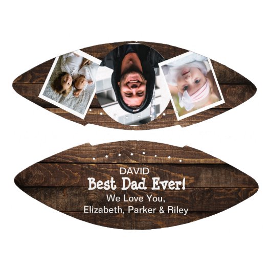 Beste pap ooit Football voor fotocollage 3 (Panelen)