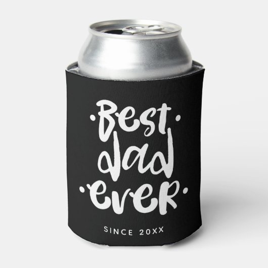 Beste pap ooit Foto Collage Gift voor papa Blikjeskoeler (Blikje Voorkant)