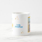 Beste pap ooit Foto Gele sterren Koffiemok (Center)