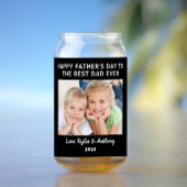 Beste pap ooit foto zwart Vaderdag Blikvorm Glas