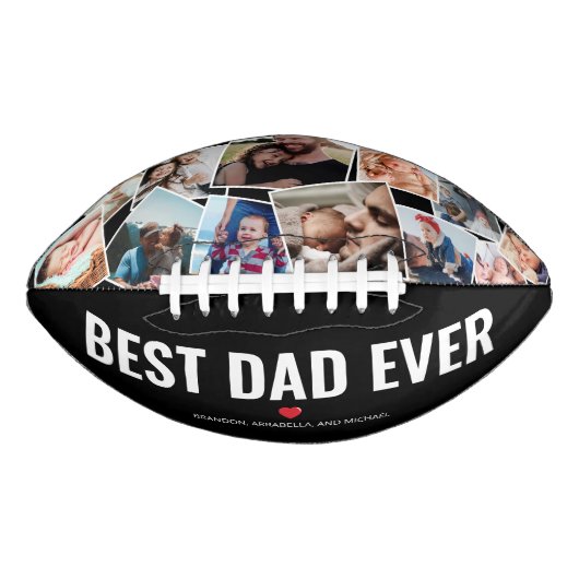 Beste pap ooit fotocollage american football (Voorkant)