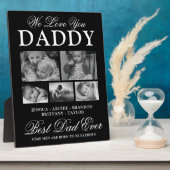 Beste pap ooit fotocollage fotoplaat (Zijkant)