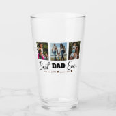 Beste pap ooit fotocollage  glas (Voorkant)