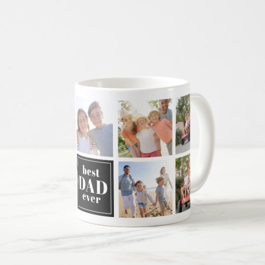 Beste pap ooit fotocollage koffiemok (Voorkant rechts)